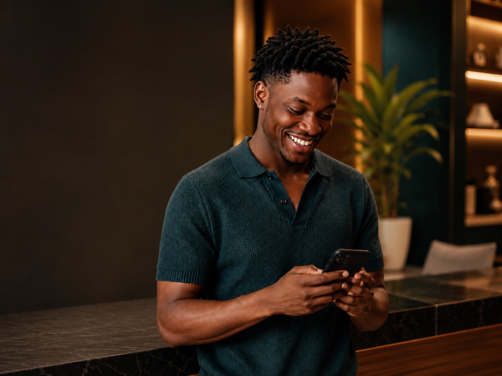 Person paying bills with BovaRefill